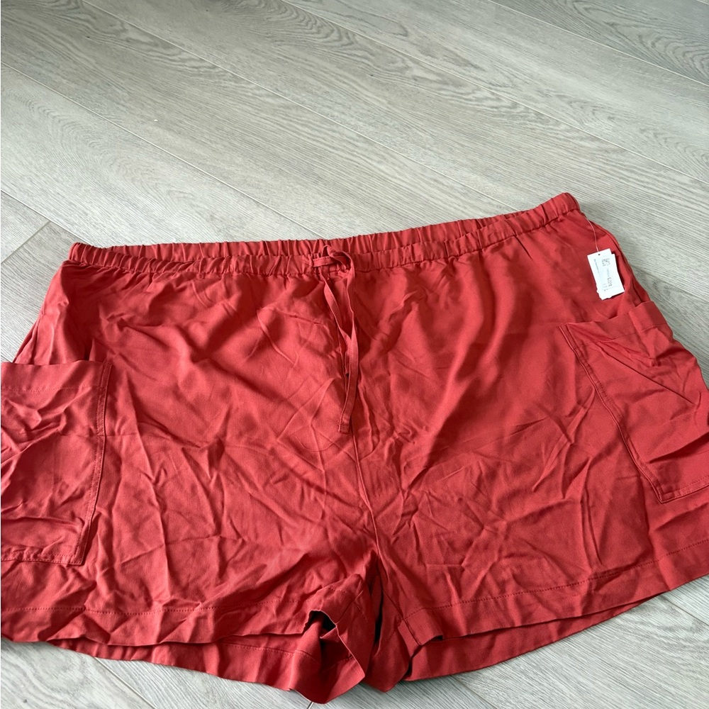 Old Navy High-Rise Red Shorts